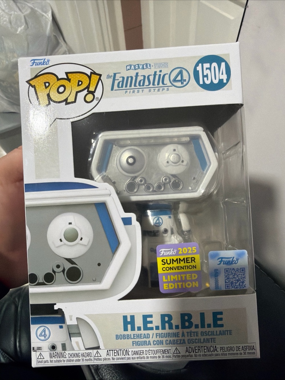 Funko Pop! H.E.R.B.I.E. White and Blue Marvel Fantastic 4 1504